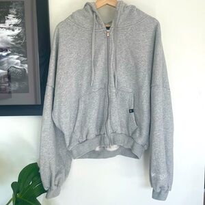 Popflex Grey Zip Cloud Hoodie Size Small/Medium